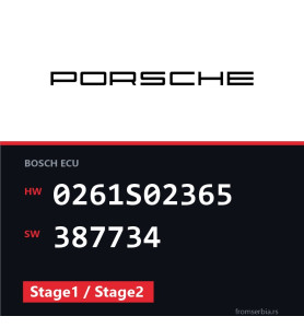 Porsche Cayenne 0261S02365 387734 Stage1 / Stage2 tuning file