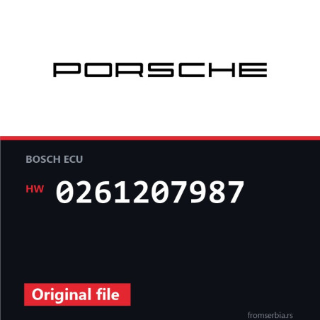 Porsche 997S 0261207987 original ECU file