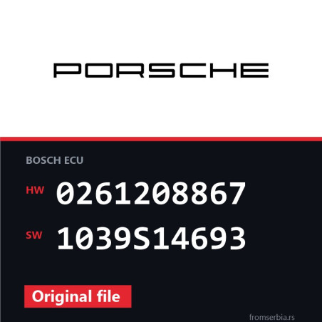 Porsche 997 0261208867 1039S14693 original ECU file