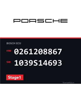 Porsche 997 0261208867 1039S14693 Stage1 tuning file