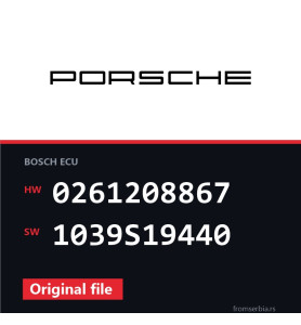 Porsche 997 0261208867 1039S19440 original ECU file