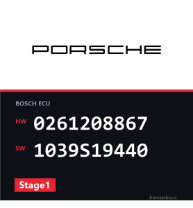 Porsche 997 0261208867 1039S19440 Stage1 tuning file