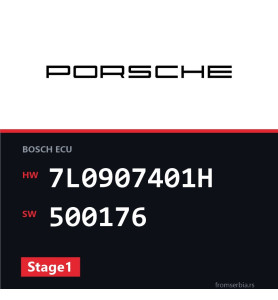 Porsche Cayenne 7L0907401H 500176 Stage1 tuning file