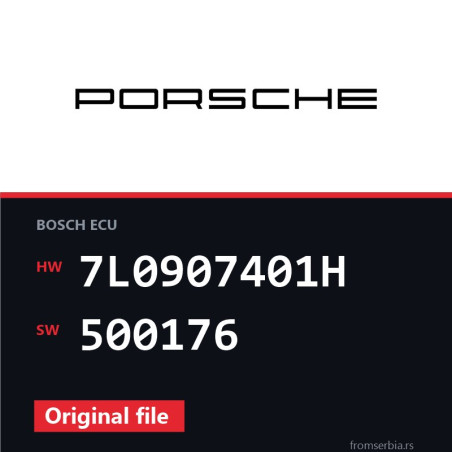 Porsche Cayenne 7L0907401H 500176 original ECU file