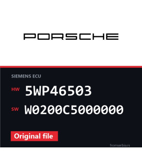 Porsche Cayenne 5WP46503 W0200C5000000 original ECU file
