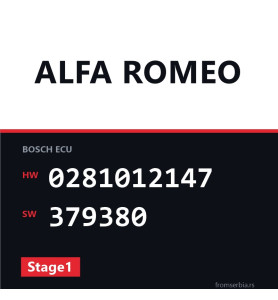 Alfa Romeo 147 0281012147 379380 Stage1 tuning file