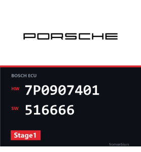 Porsche Cayenne 7P0907401 516666 Stage1 tuning file