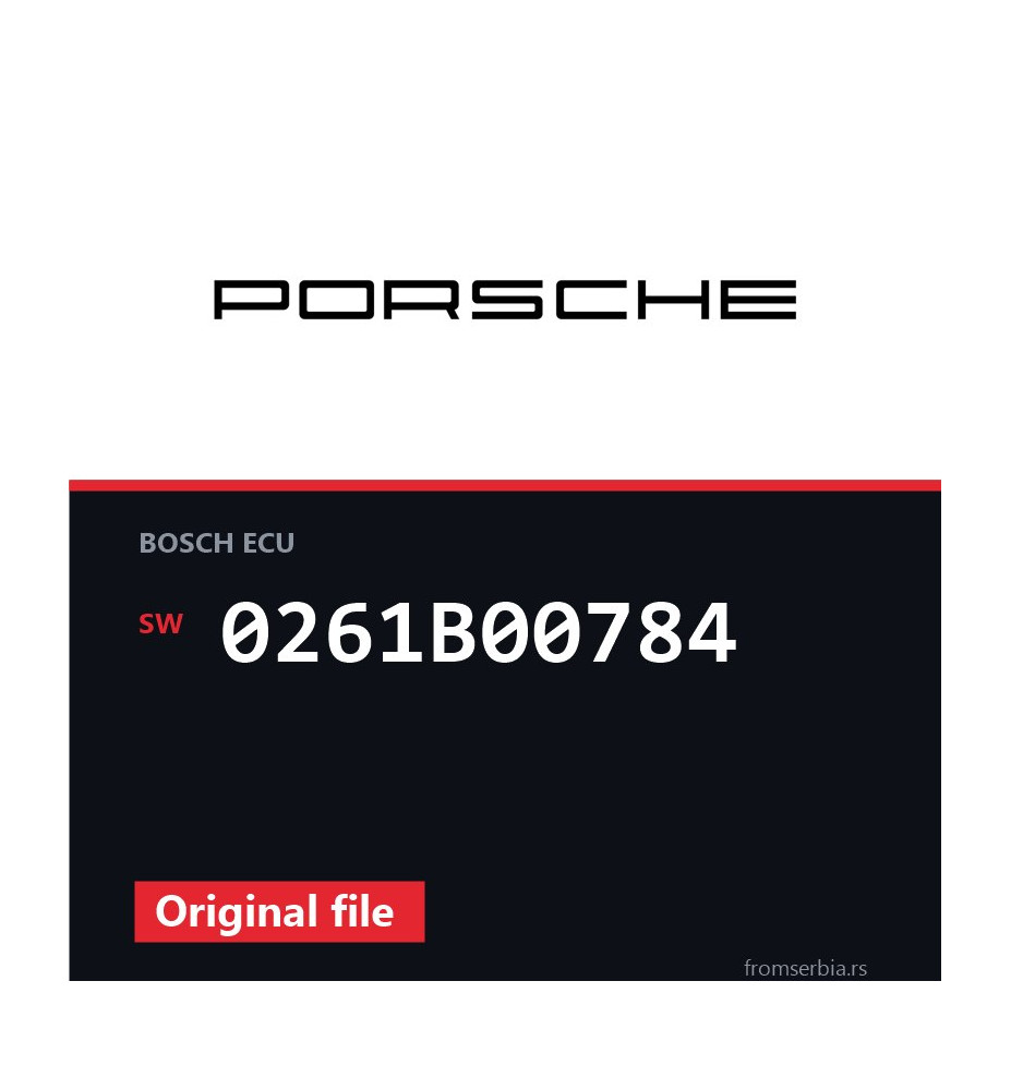 Porsche 997 0261B00784 original ECU file