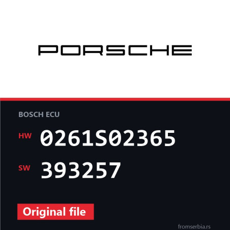 Porsche CayenneS 0261S02365 393257 original ECU file