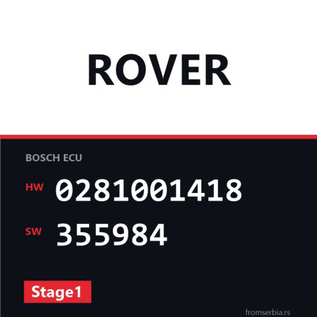 Rover 420 0281001418 355984 Stage1 tuning file