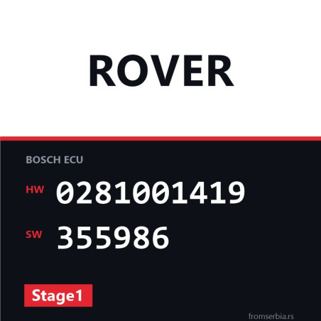 Rover 600 0281001419 355986 Stage1 tuning file