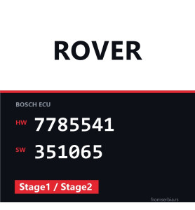 Rover 75 7785541 351065 Stage1 / Stage2 tuning file