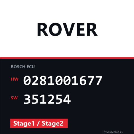 Rover Range Rover 0281001677 351254 Stage1 / Stage2 tuning file