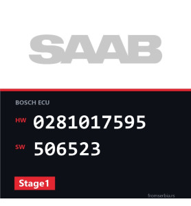 Saab 9.5 0281017595 506523 Stage1 tuning file