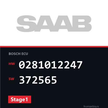 Saab 9 3 0281012247 372565 Stage1 tuning file