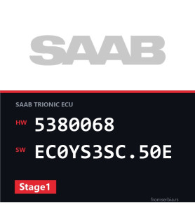 Saab 9 3 5380068 EC0YS3SC.50E Stage1 tuning file
