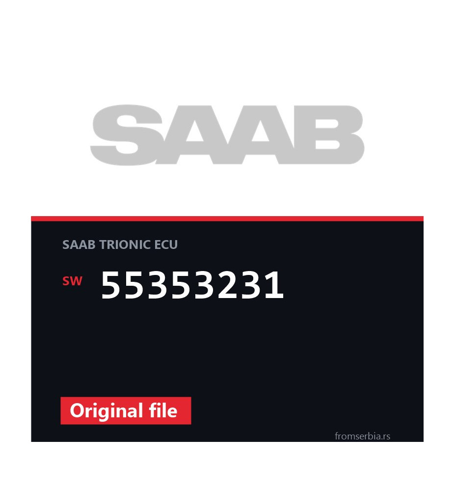 Saab 9 3 55353231 original ECU file