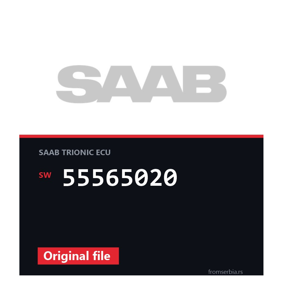 Saab 9 3 55565020 original ECU file