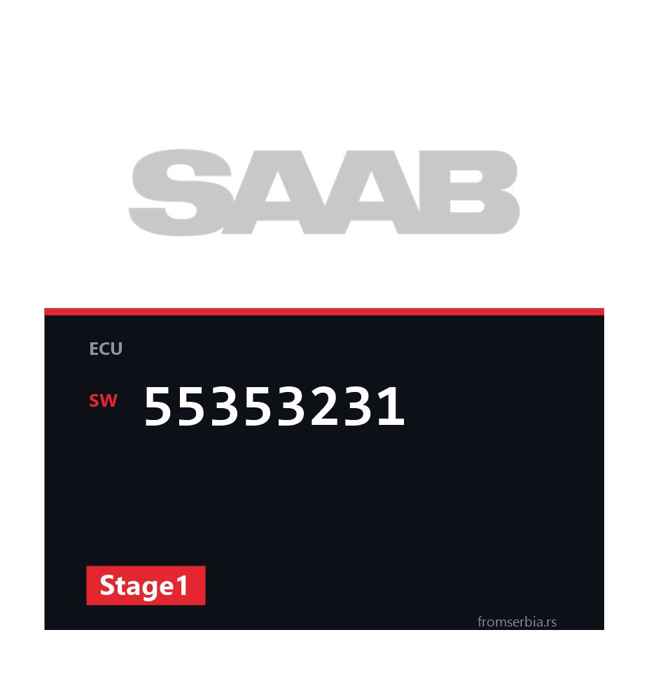 Saab 9 3 55353231 Stage1 tuning file