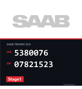 Saab 9 5 5380076 07821523 Stage1 tuning file