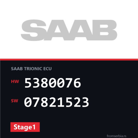 Saab 9 5 5380076 07821523 Stage1 tuning file