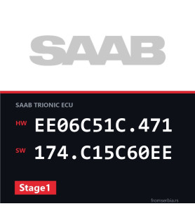 Saab 9 5 EE06C51C.471 174.C15C60EE Stage1 tuning file