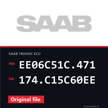 Saab 9 5 EE06C51C.471 174.C15C60EE original ECU file