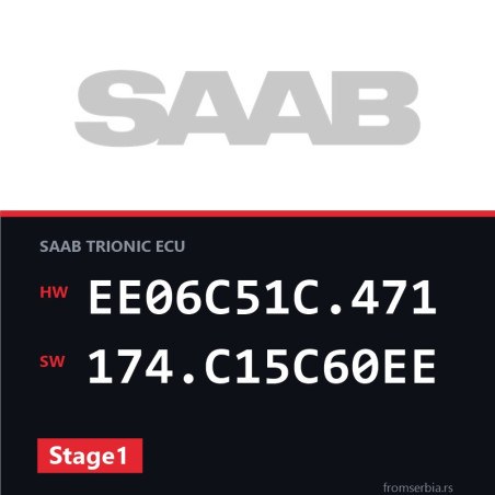 Saab 9 5 EE06C51C.471 174.C15C60EE Stage1 tuning file