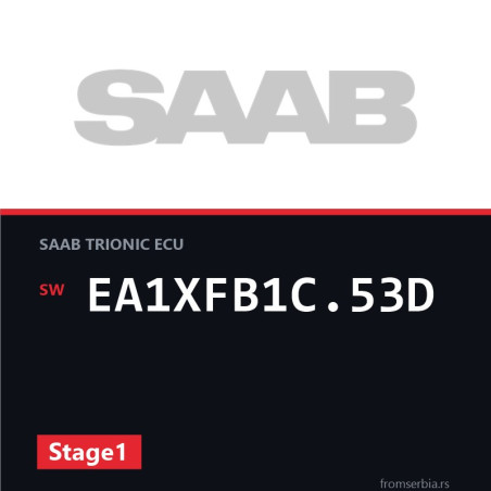 Saab 9 5 EA1XFB1C.53D Stage1 tuning file