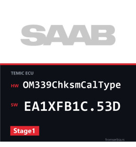 Saab 9 5 OM339ChksmCalType EA1XFB1C.53D Stage1 tuning file