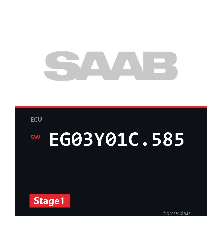 Saab 9 5 EG03Y01C.585 Stage1 tuning file