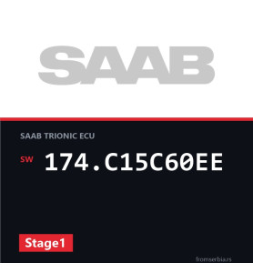 Saab 95 174.C15C60EE Stage1 tuning file