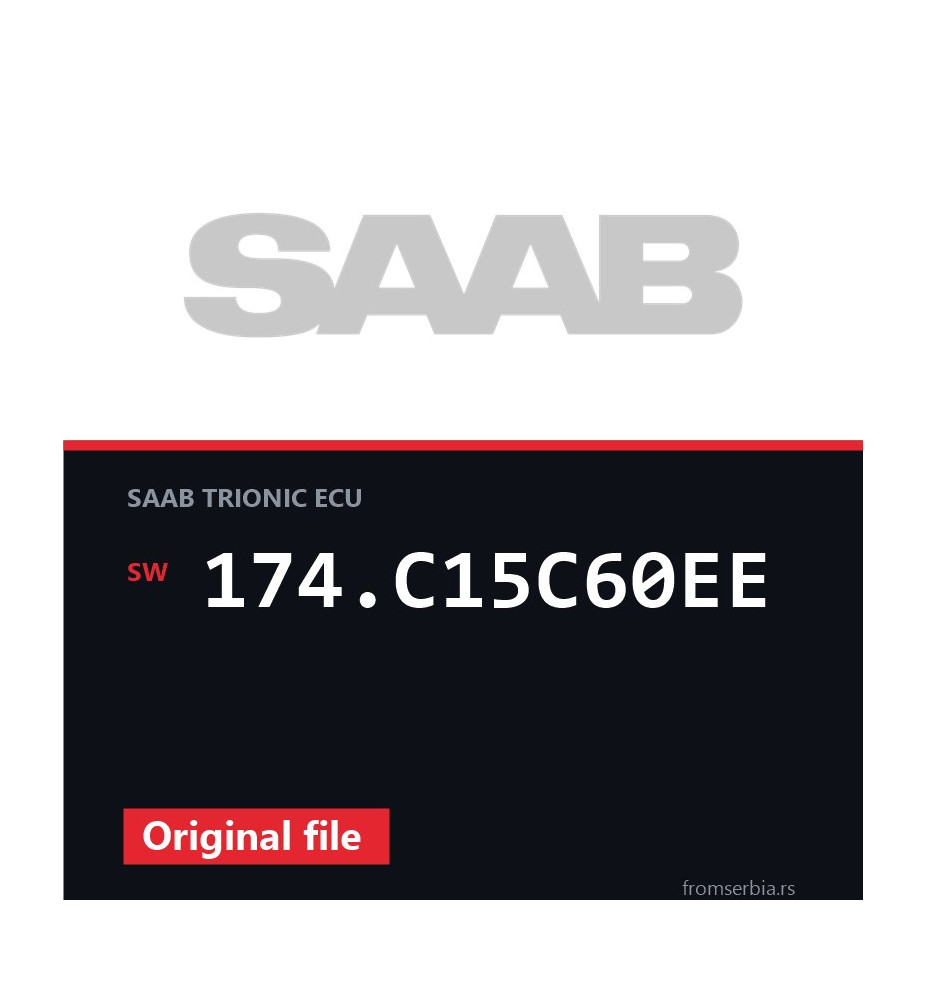 Saab 95 174.C15C60EE original ECU file