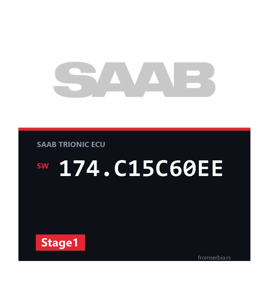 Saab 95 174.C15C60EE Stage1 tuning file