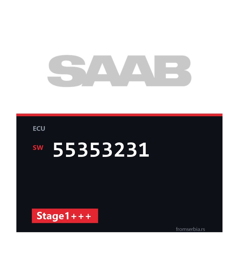 Saab 9-5 55353231 Stage1+++ tuning file