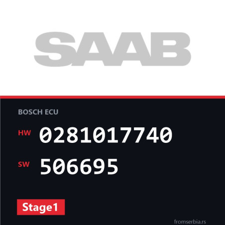 Saab 9-5 0281017740 506695 Stage1 tuning file