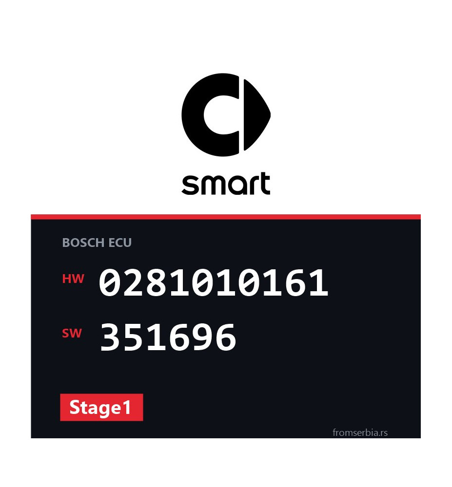 Smart CDI 0281010161 351696 Stage1 tuning file