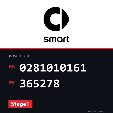 Smart CDI 0281010161 365278 Stage1 tuning file