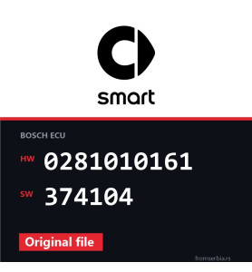 Smart CDI 0281010161 374104 original ECU file