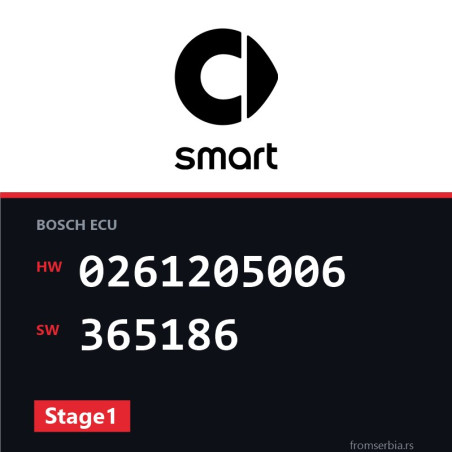 Smart Roadster 0261205006 365186 Stage1 tuning file