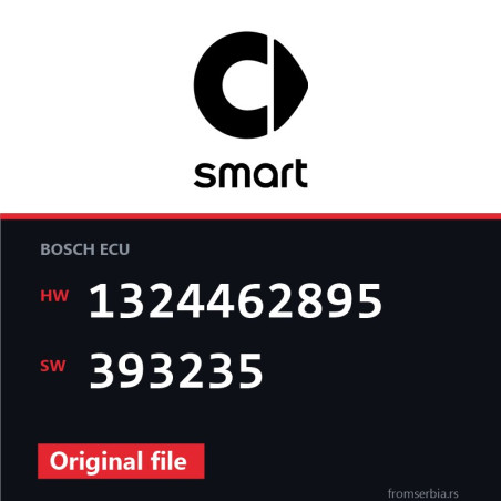 Smart ForTwo 1324462895 393235 original ECU file