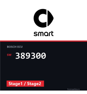 Smart ForTwo 389300 Stage1 / Stage2 tuning file