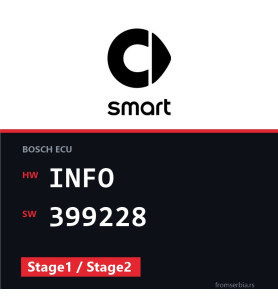 Smart ForTwo INFO 399228 Stage1 / Stage2 tuning file