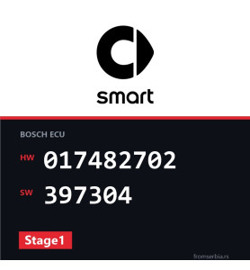 Smart ForTwo 017482702 397304 Stage1 tuning file