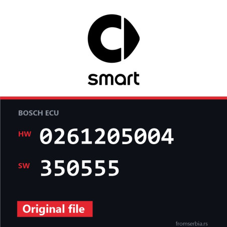 Smart Cabrio 0261205004 350555 original ECU file