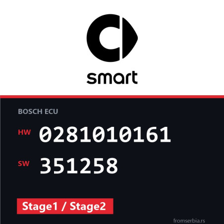 Smart CDI 0281010161 351258 Stage1 / Stage2 tuning file