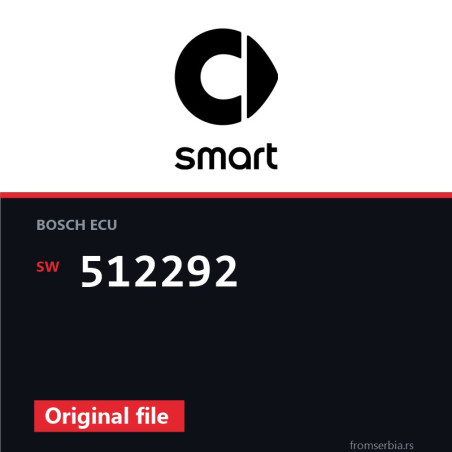 Smart ForTwo 512292 original ECU file