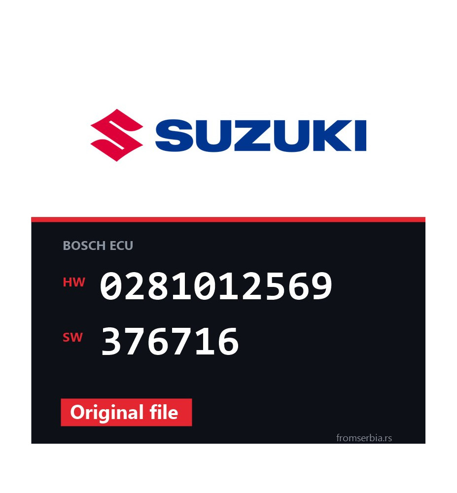Suzuki Vitara 0281012569 376716 original ECU file