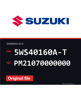 Suzuki Vitara 5WS40160A-T PM21070000000 original ECU file