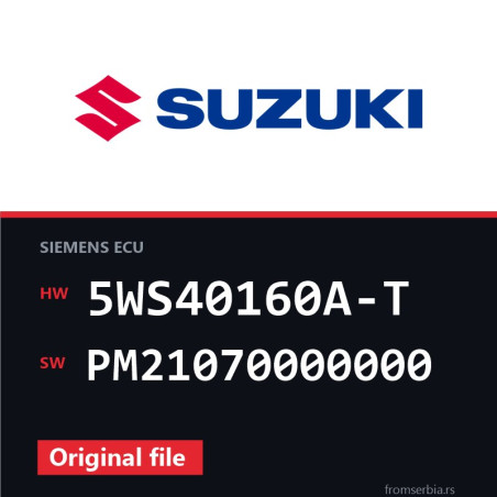 Suzuki Vitara 5WS40160A-T PM21070000000 original ECU file